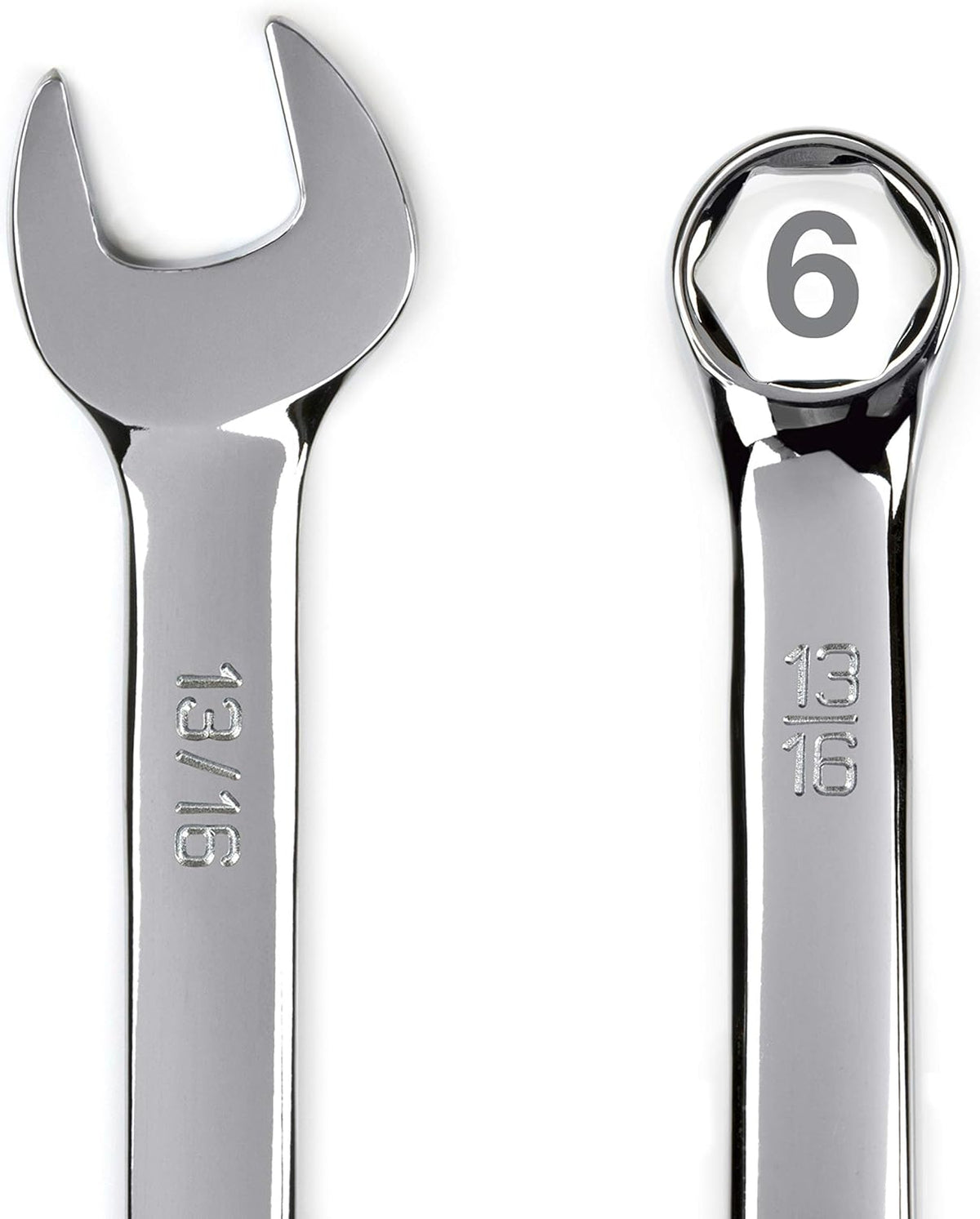 13-Piece SAE 6-Point Combination Wrench Set, Full Polish Chrome Z1531