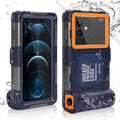 Waterproof Protective Case for Phones Up to 6.9 Inch with Lanyard R2057