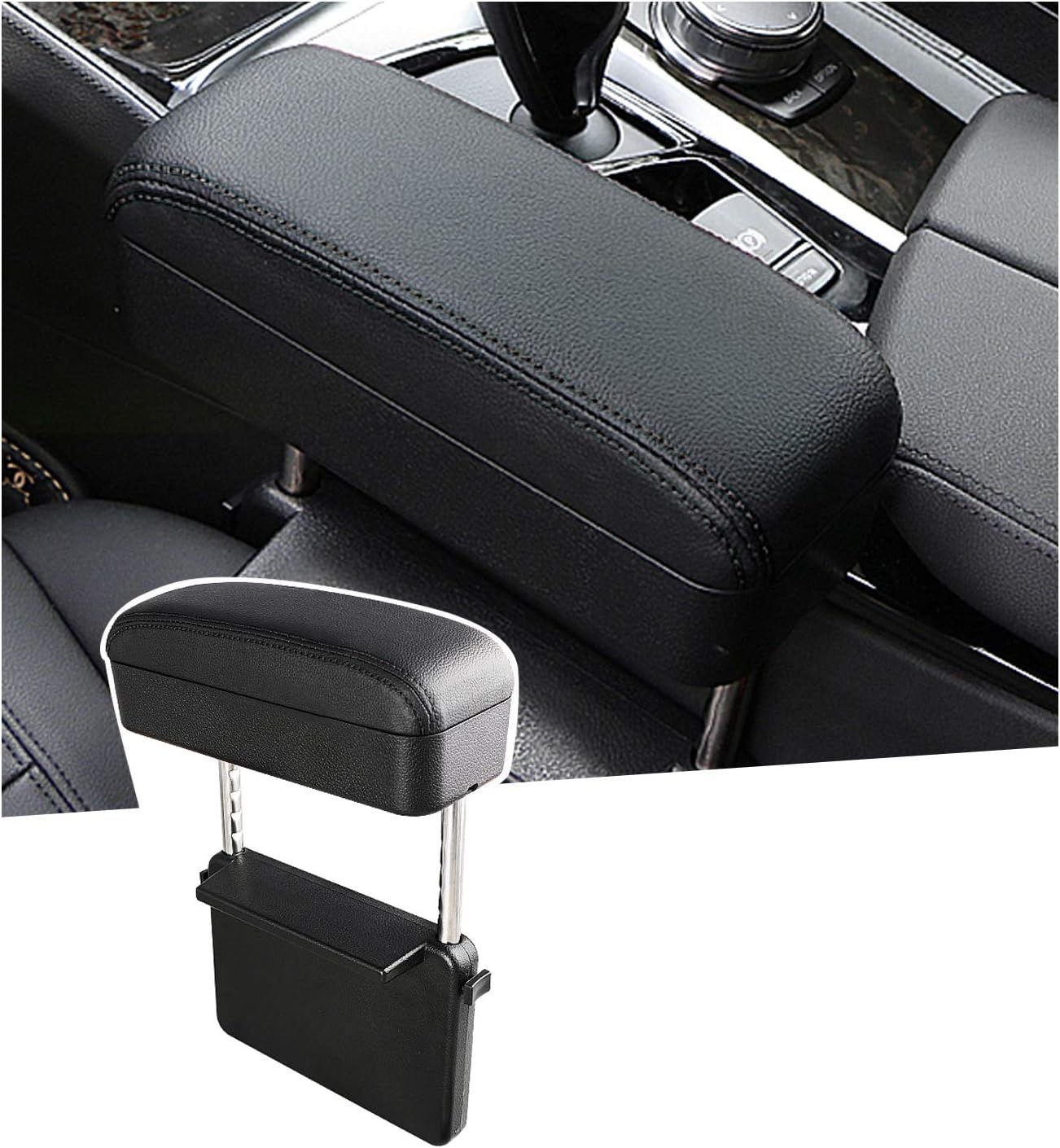 Brown Adjustable Car Armrest Pad I3963