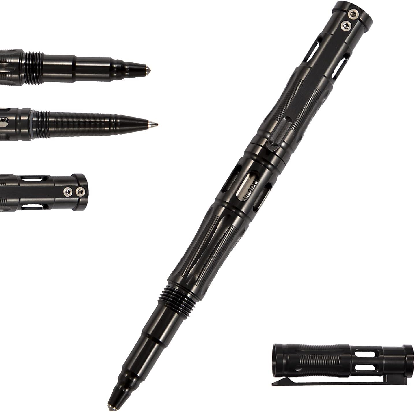 Titanium Self Defense Pen with Glass Breaker, Purple Blue, Pack of 2 F220881