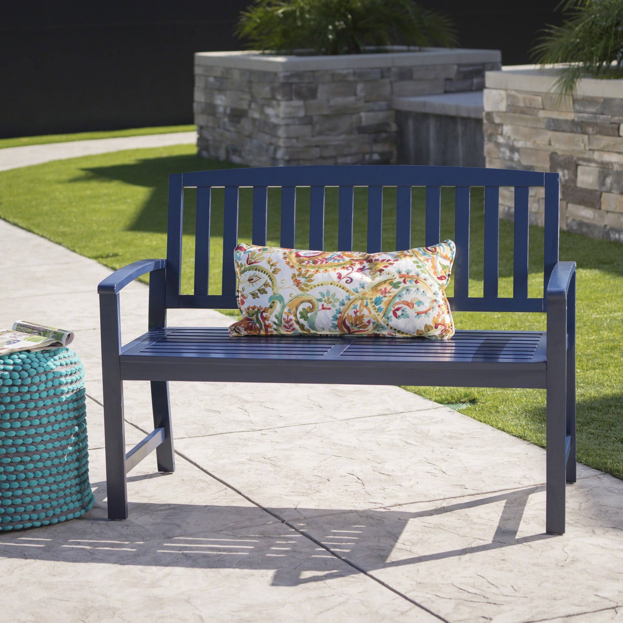 Light Mint Acacia Wood Bench K78422