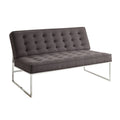 Klein Charcoal Loveseat with Chrome Base T582722