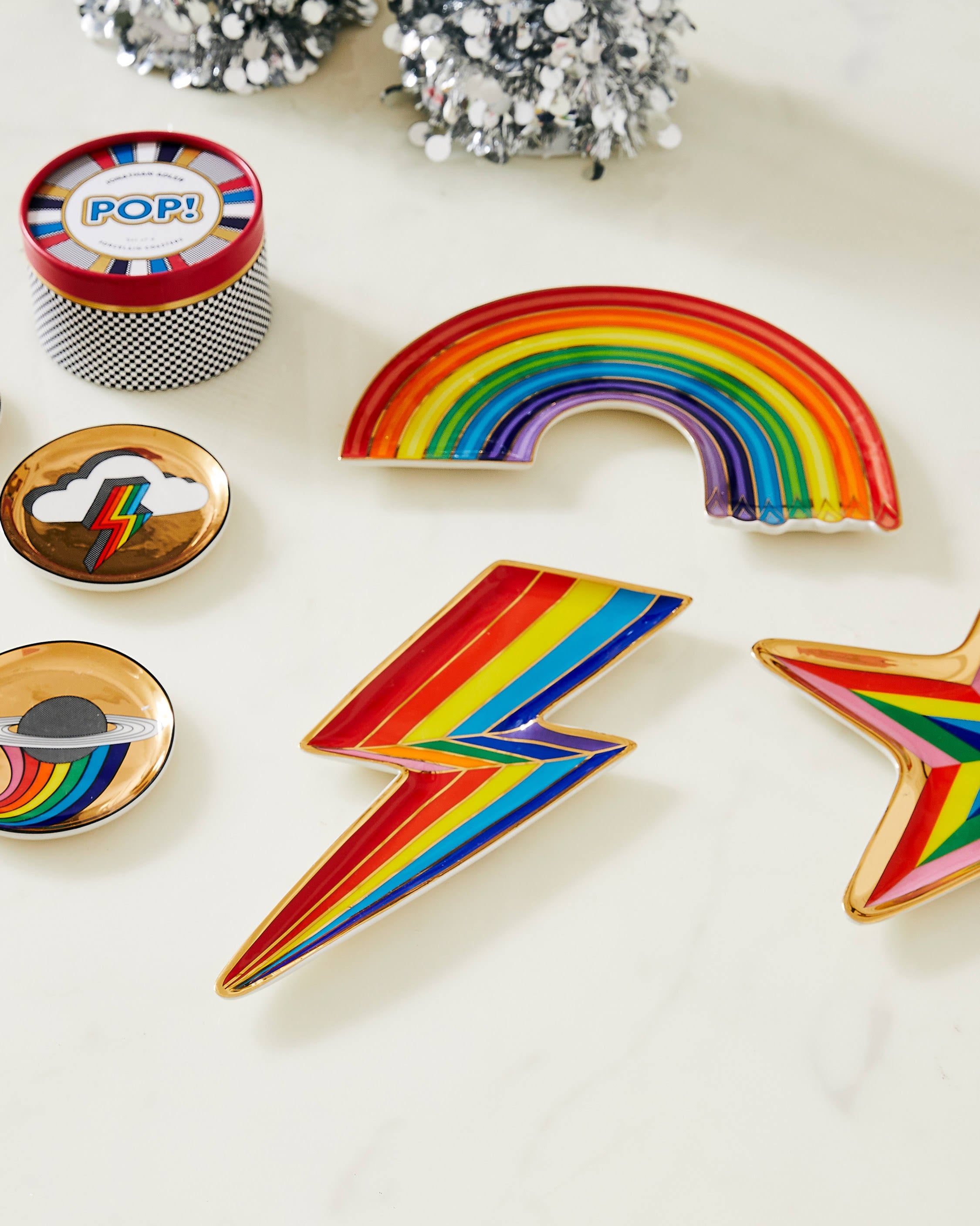 Dripping Rainbow Trinket Tray X3029