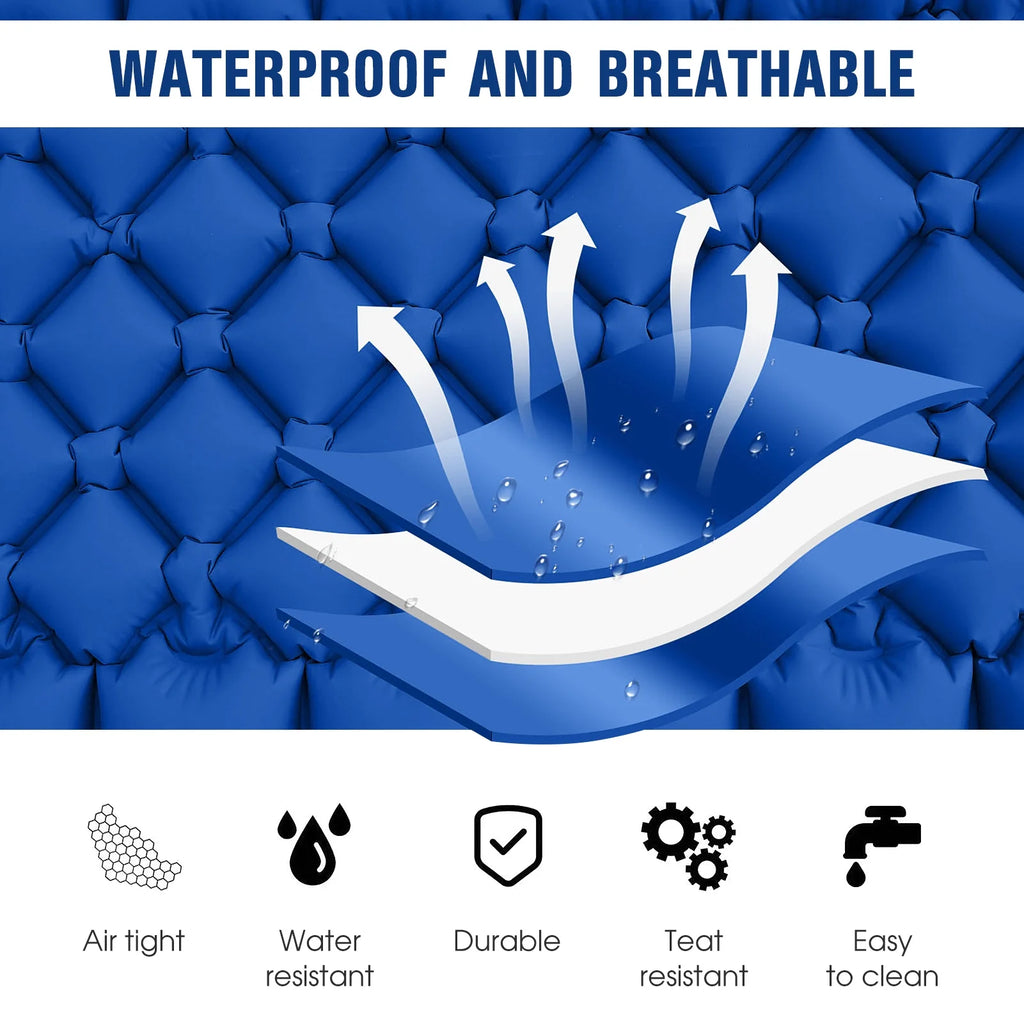 Lightweight Camping Mat with Air Pillow Waterproof Sleeping Pad E534