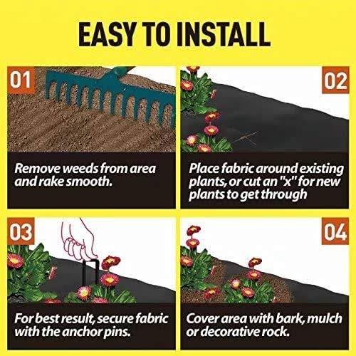 5x300ft PP Woven Weed Barrier G162
