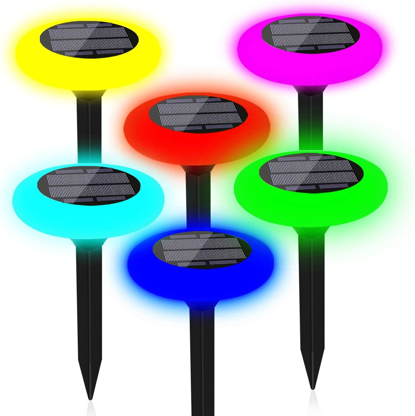 7 Color Solar Pathway Lights (4Pack) X392534