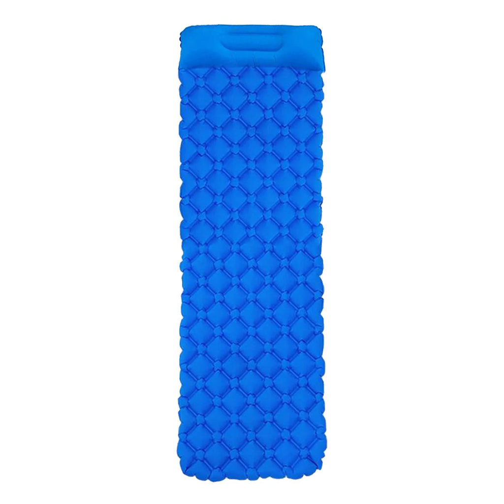 Blue Waterproof Inflatable Camping Mattress with Pillow N53099