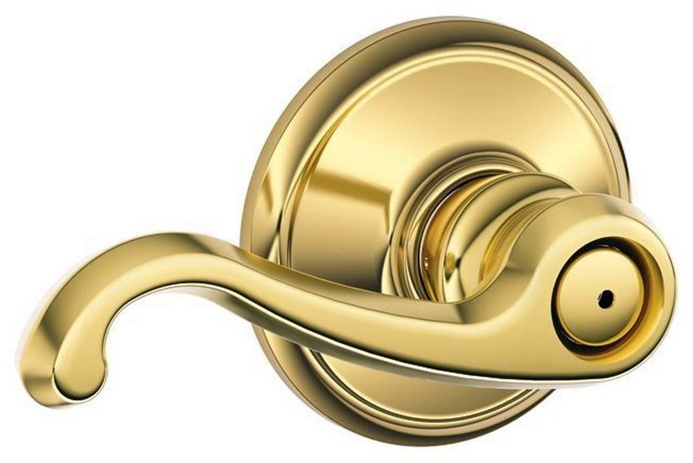 Bright Brass Privacy Door Lever G78741