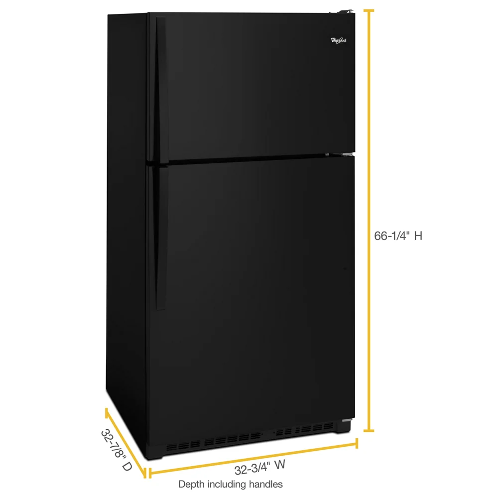 Black Top-Freezer Refrigerator T981
