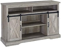 Rustic Oak Wood TV Stand Storage Cabinet Z807