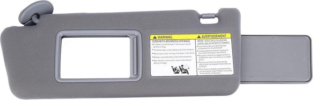Left Driver Side Sun Visor Gray Without Light Pack of 2 G296483