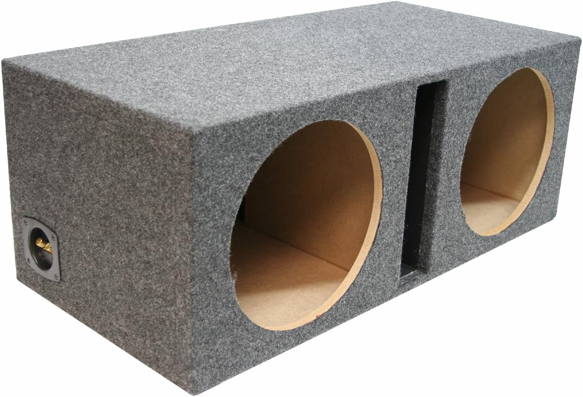 Dual 15" Vented Subwoofer Sub Box Ported Enclosure MDF D613