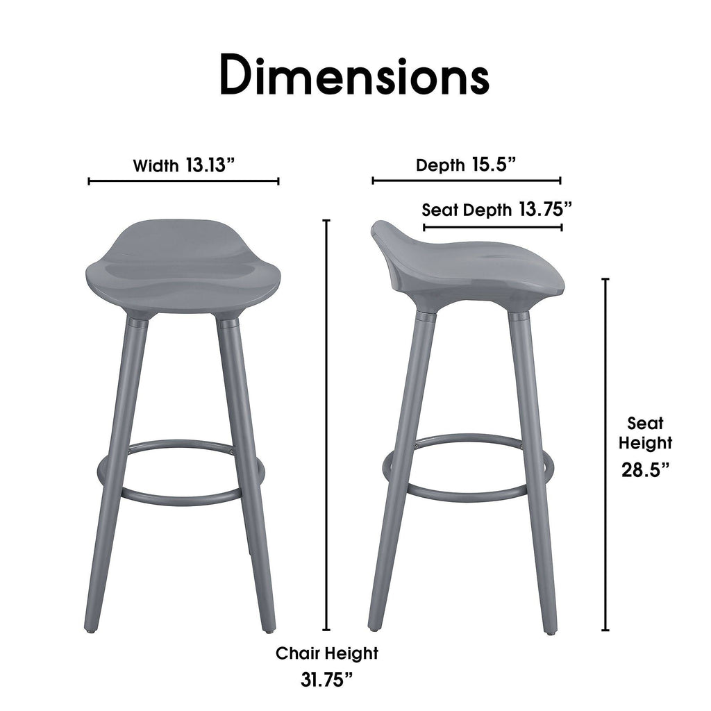 Grey Bar Stool C5216