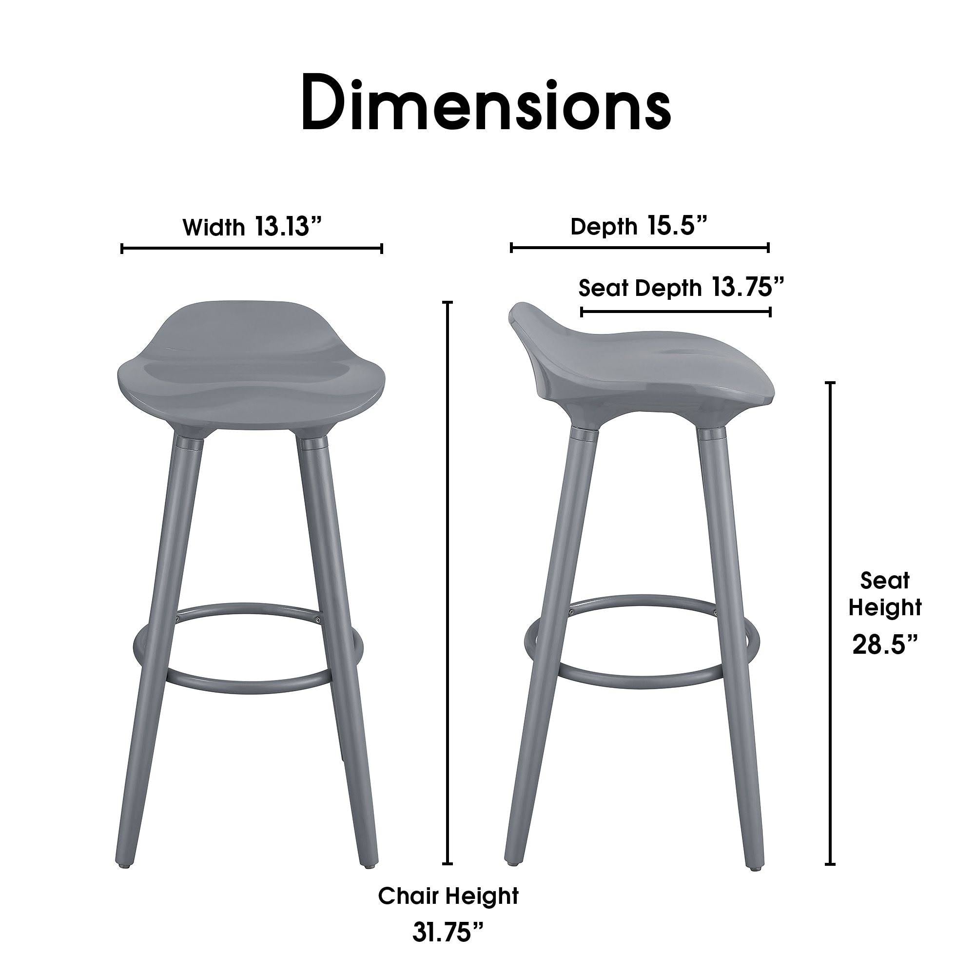 Grey Bar Stool C5216