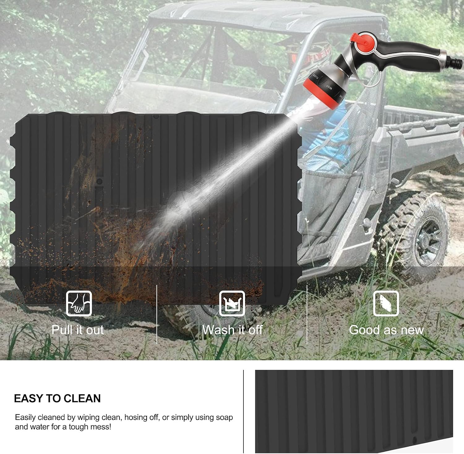 TPE Cargo Bed Mat Liner Black A36428