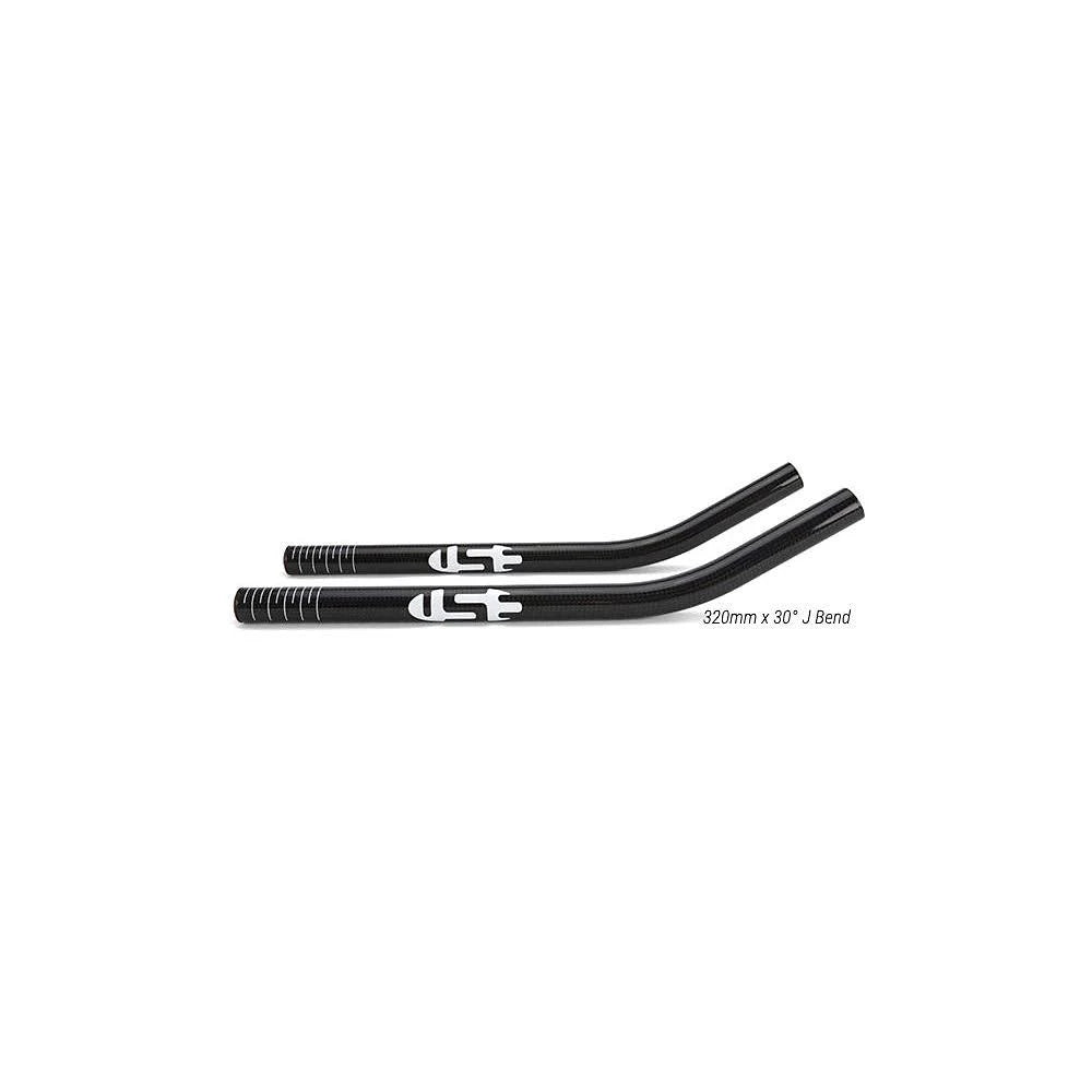 320mm 50x22° J Bend Black 3K Weave Carbon Extensions Z607337
