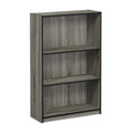 3-Tier Adjustable Shelf Bookcase French Oak Grey C8545