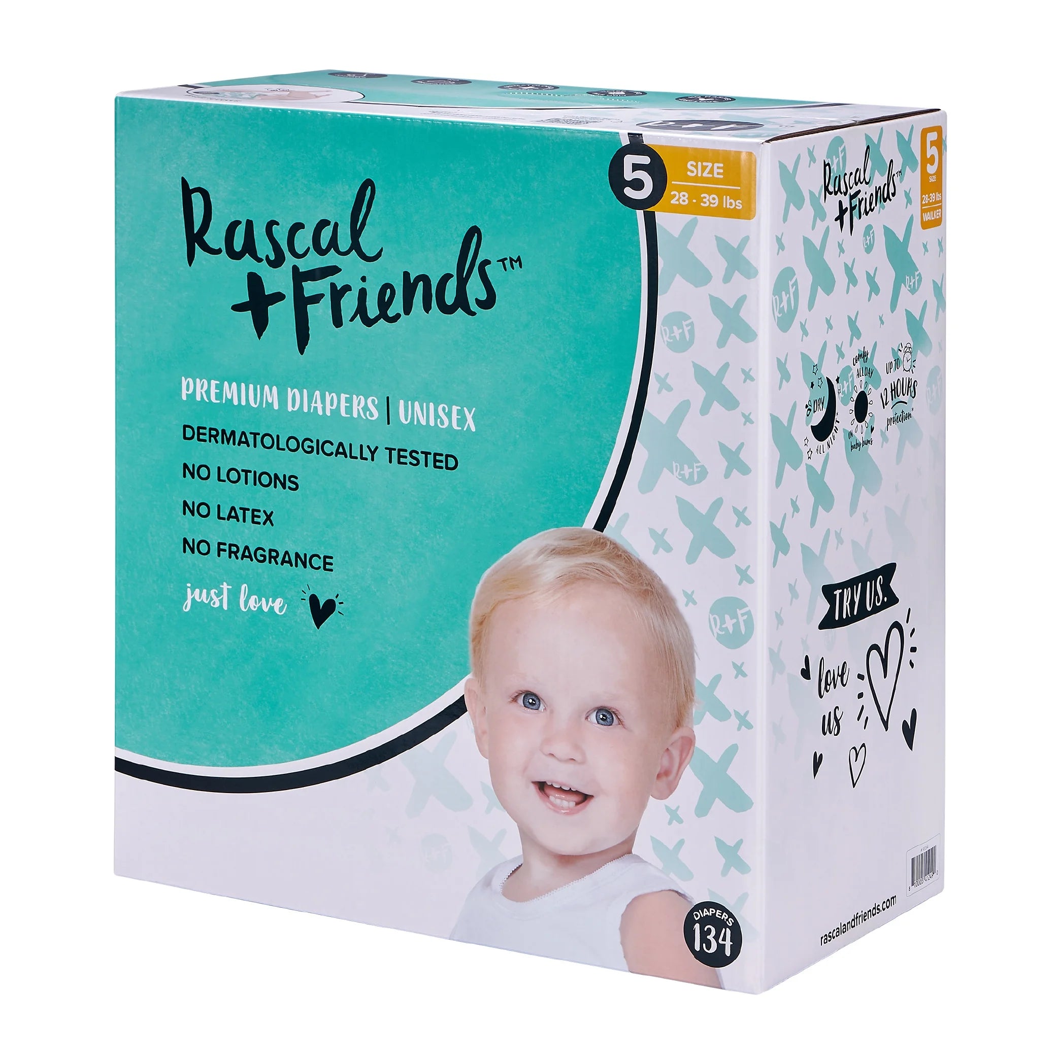 Premium Diapers Size 5, 134 Count T57230