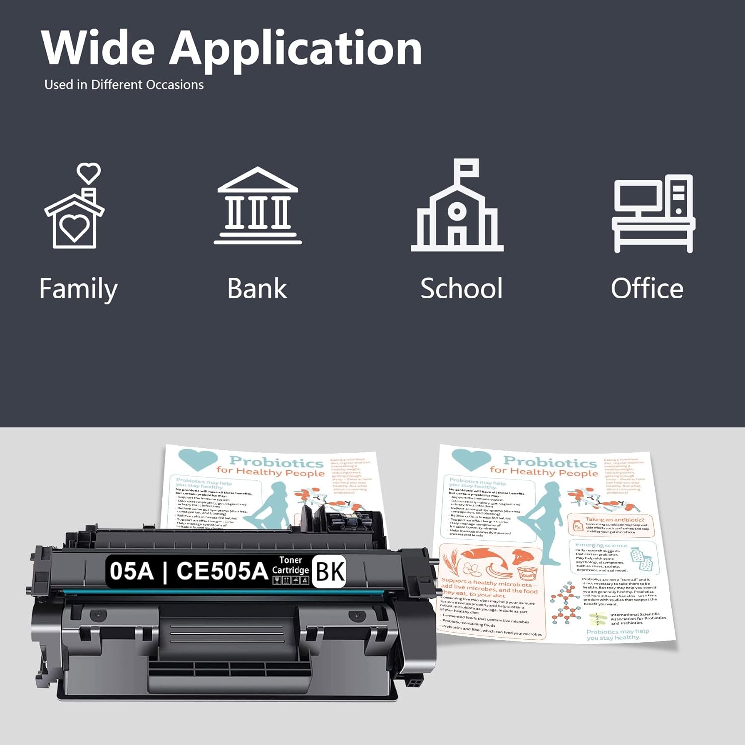 Black Toner Cartridge for HP P2035 P2055 Printer S6789