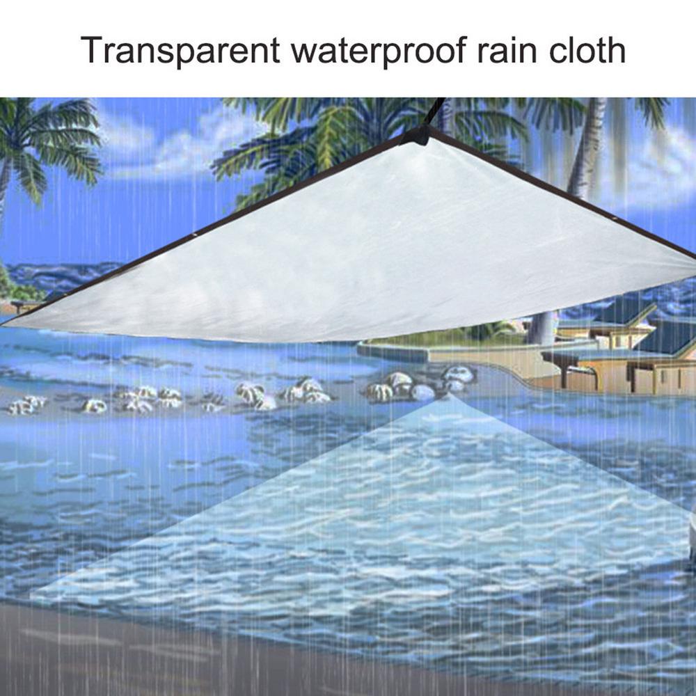 Clear Vinyl Tarp 20 Mil Waterproof PVC Tarpaulin with Brass Grommets B502