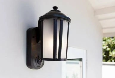 Black Smart Security Light with HD Security Camera G15785