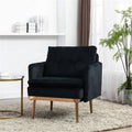 Black Velvet Accent Chair X1797