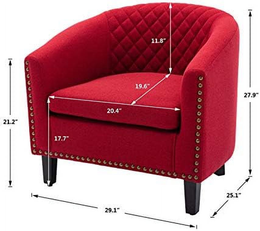 White Leather Upholstered Accent Arm Chair with Solid Wood Legs V612
