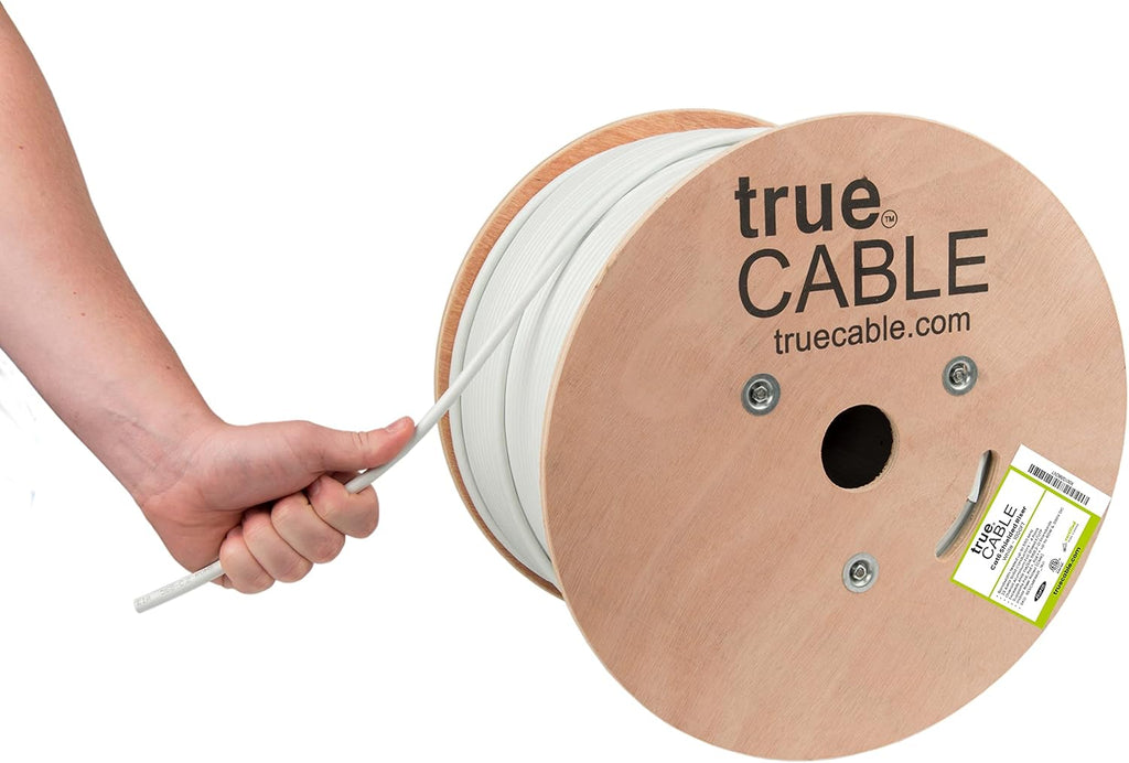 1000ft Yellow 23AWG Solid Bare Copper Bulk Ethernet Cable R425