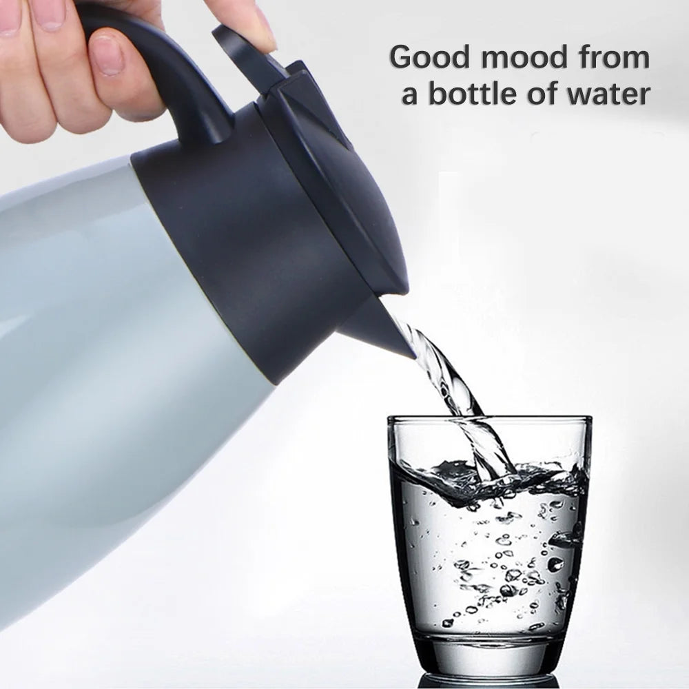 Silver Stainless Steel Vacuum Flask, 2L, Double Walled Insulation Bottle M3938