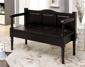 Rustic Wooden Storage Bench Espresso K2355