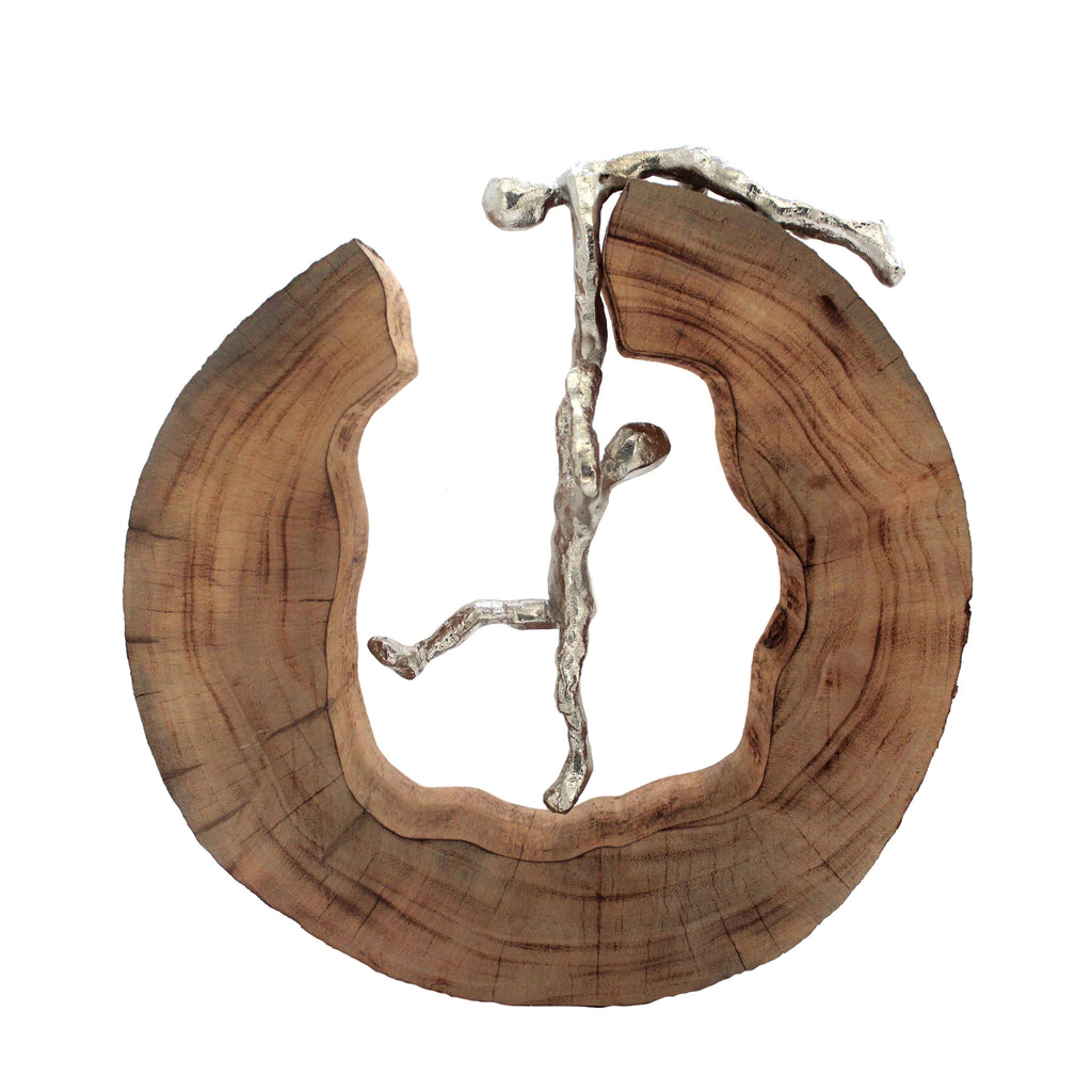 Silver People in Wood Circle R427