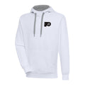 White Philadelphia Flyers Metallic Logo Victory Pullover Hoodie A44648
