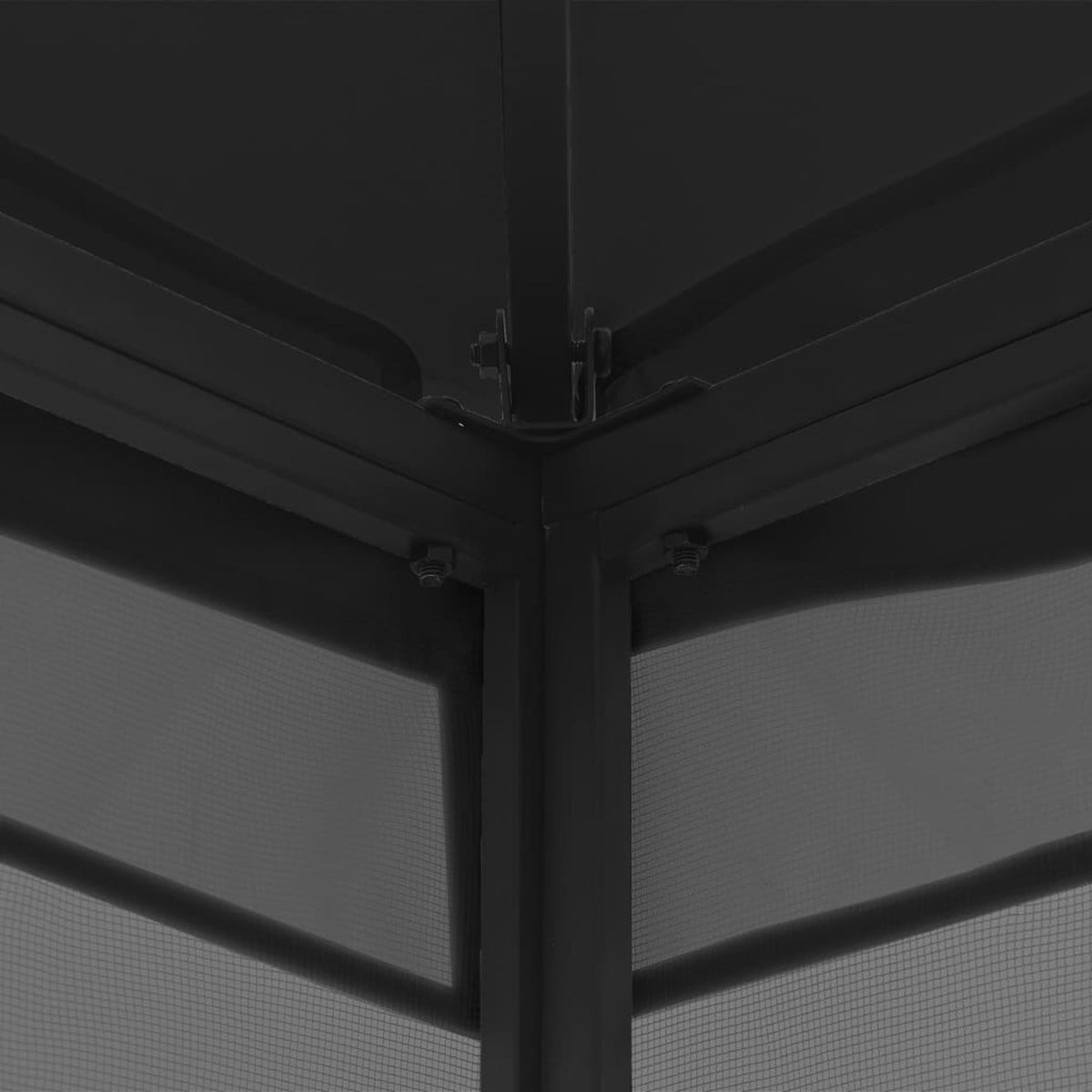 Gazebo with Nets 9.8'x9.8'x8.7' Anthracite P894621