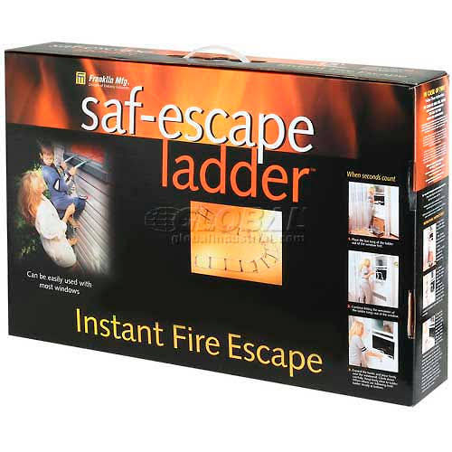 15 ft. Portable Fire Escape Ladder Steel Chain W757965