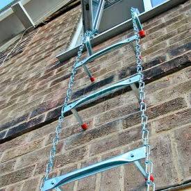 15 ft. Portable Fire Escape Ladder Steel Chain W757965