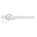6x22 Stainless Steel Dial Caliper C5571