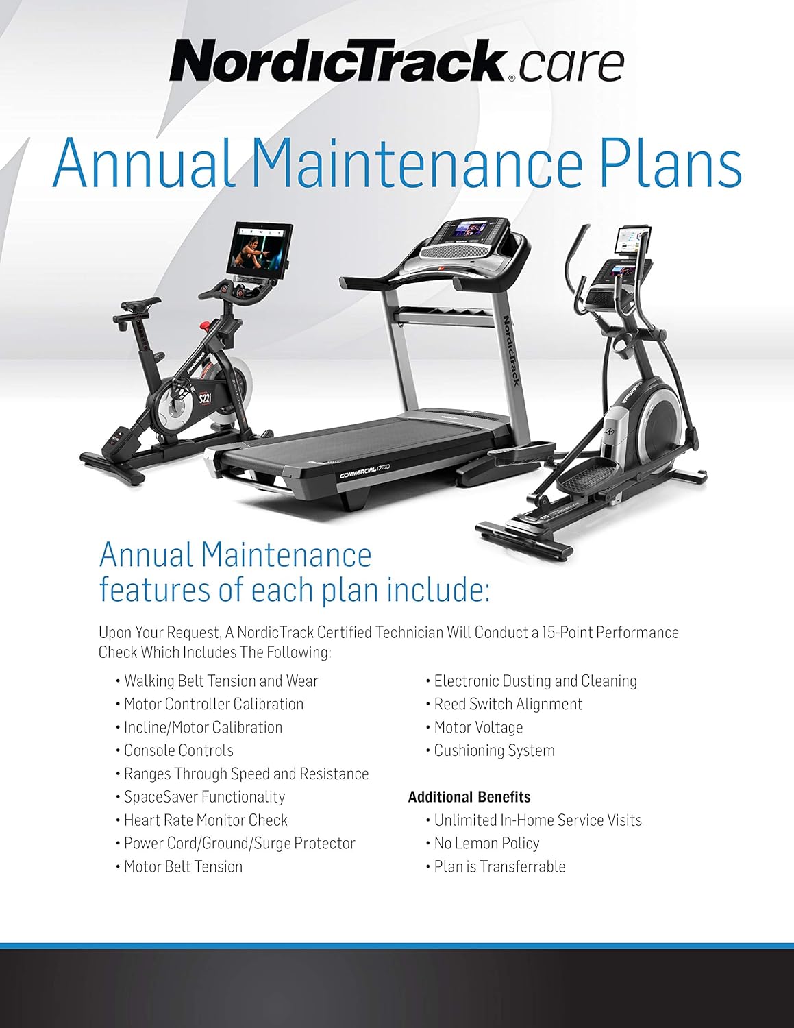 3-Year Annual Maintenance Plan for Fitness Equipment E448141