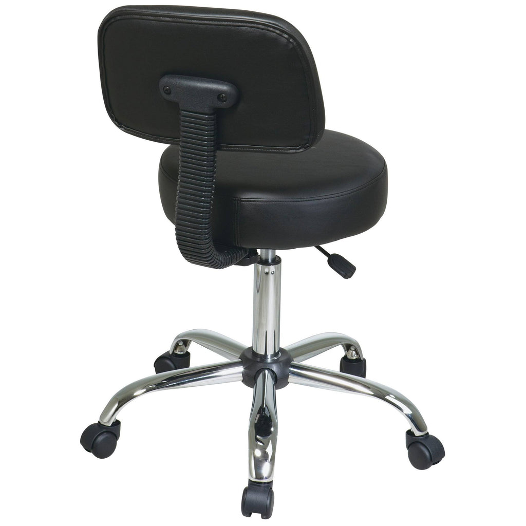 Black Pneumatic Drafting Chair C5771