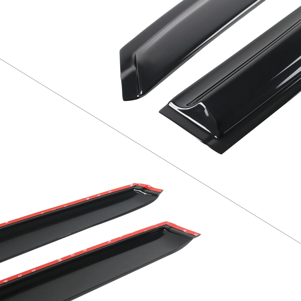 Acrylic Window Vent Visor Deflector Rain Guard 4Pc I904