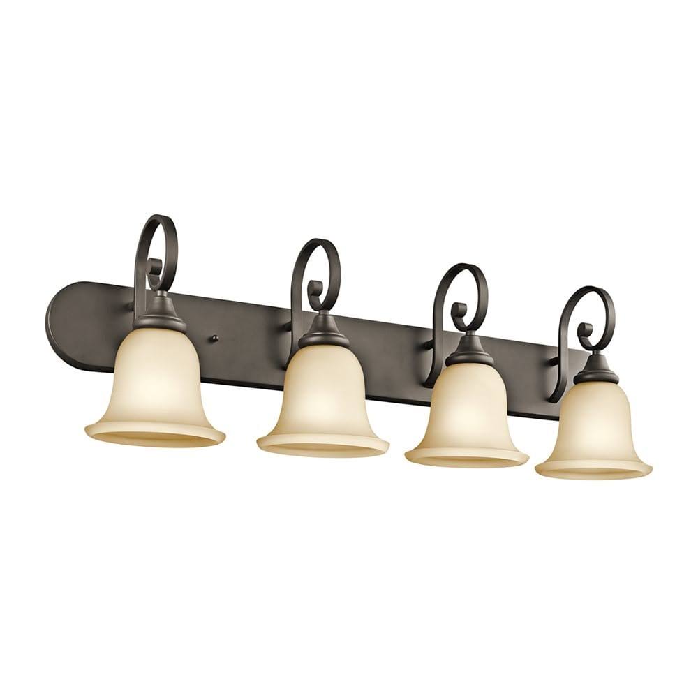 Brushed Nickel Four-Light Bath Fixture Z817