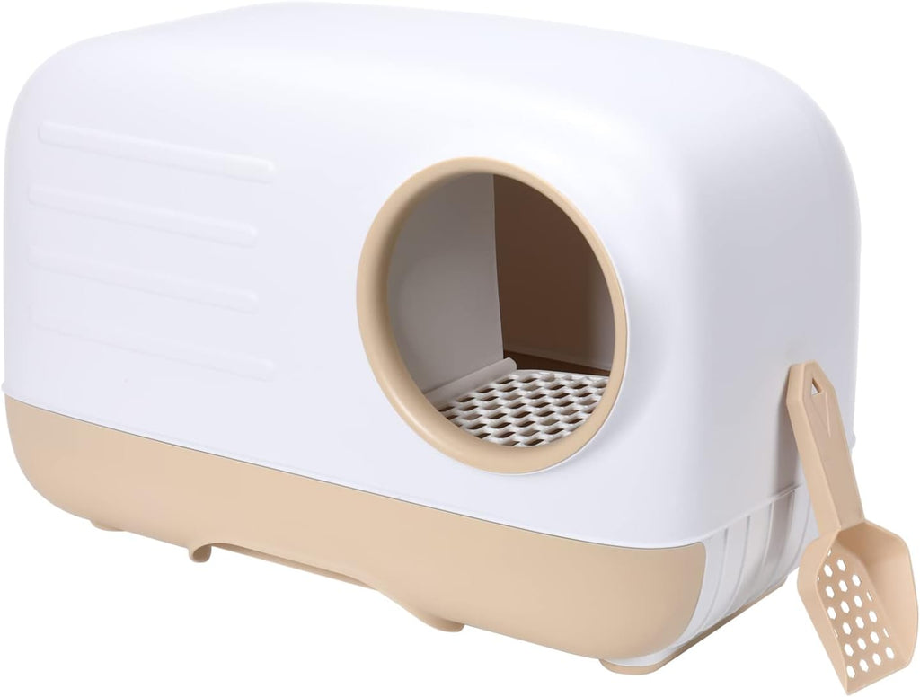 Fully Enclosed Cat Litter Box with Pull-Out Litter Tray E147033