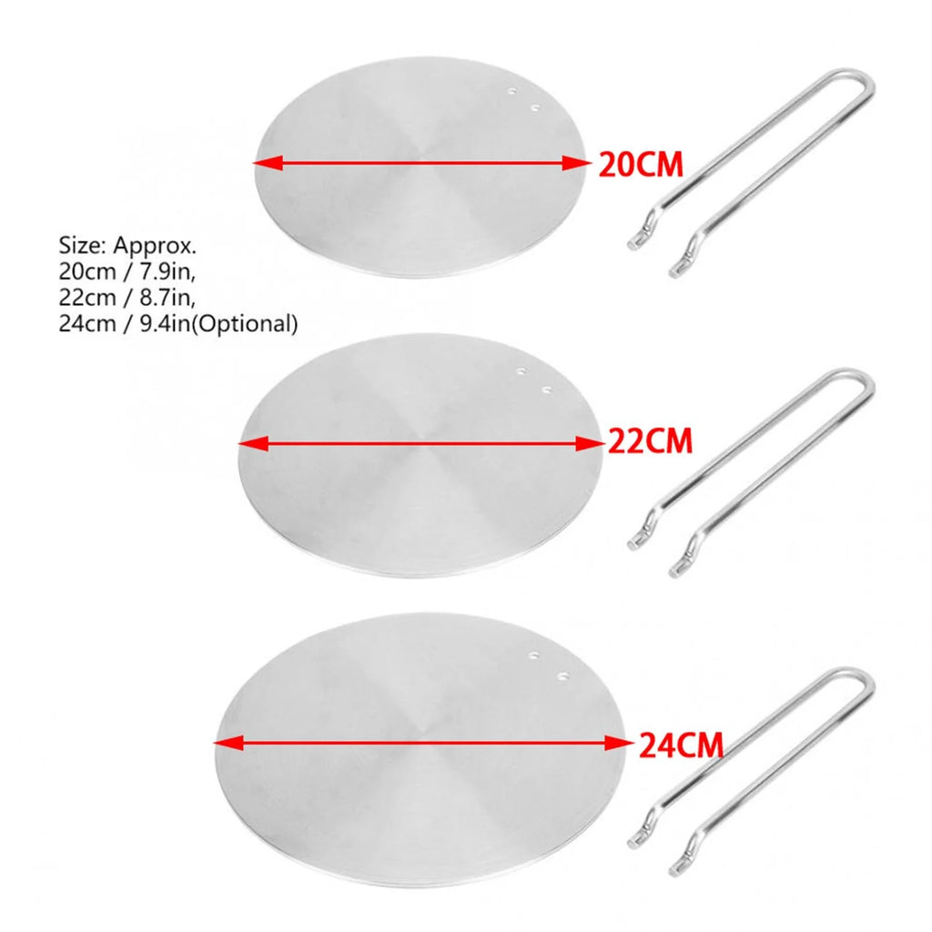Stainless Steel Induction Cooktop Adapter Plate 22cm U74410