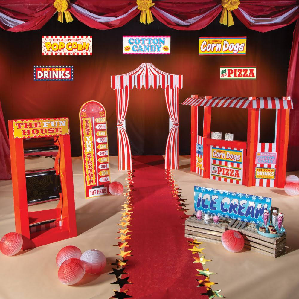 10 Pieces Carnival Party Decor Kit O283