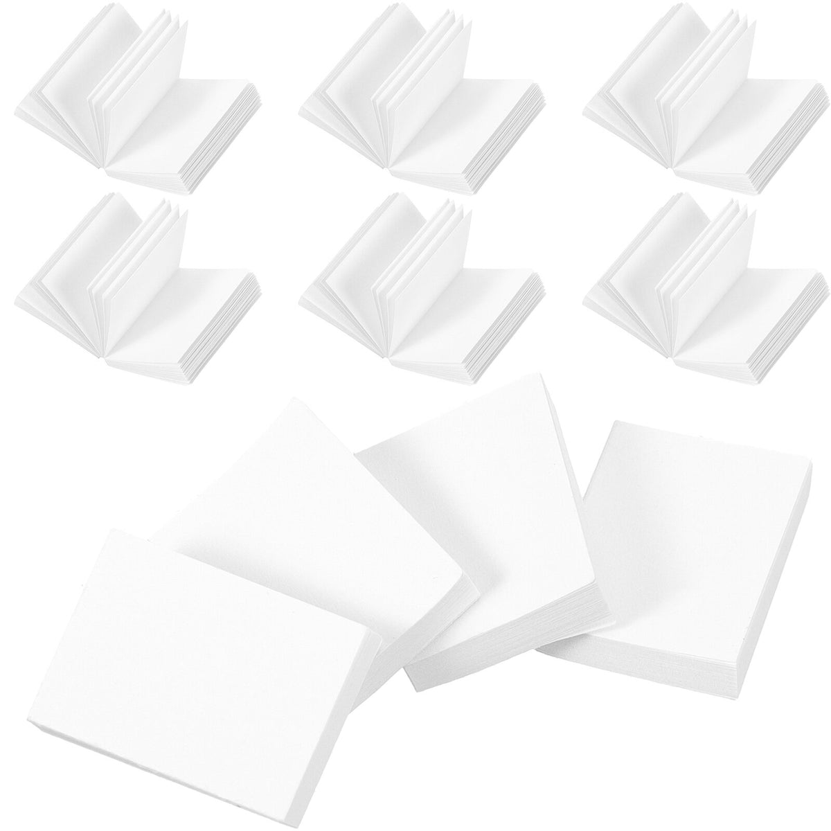 Miniature Books 20pcs Doll House Mini Books Blank Paintable M25396