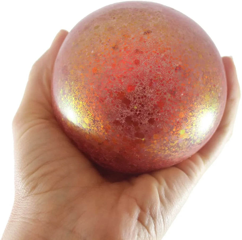 1 Jumbo 4" Metallic Glitter Gel-Filled Squeeze Stress Ball J9756