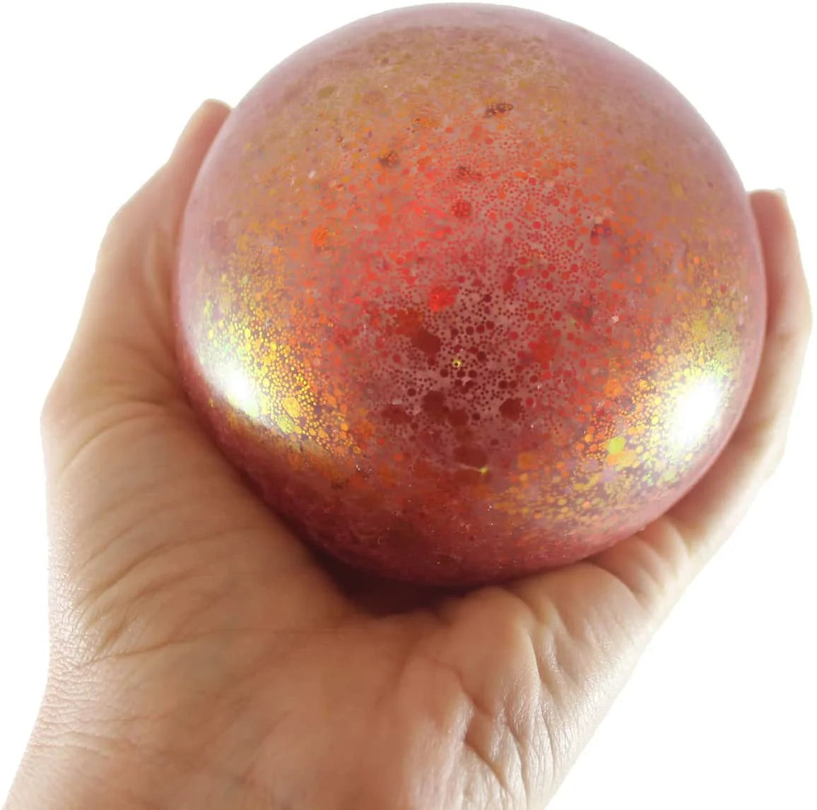 1 Jumbo 4" Metallic Glitter Gel-Filled Squeeze Stress Ball J9756